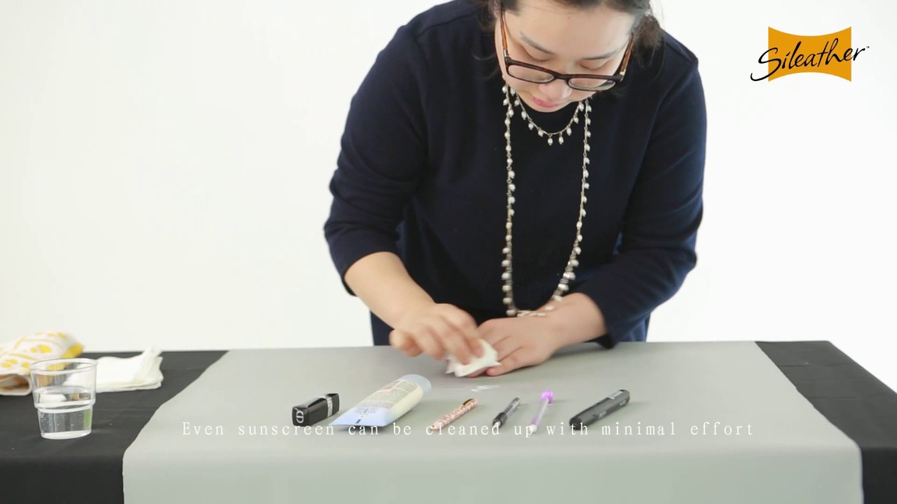 Sileather™ | Stain Resistance Test - Pens, Markers, Sunscreen, Lipstick