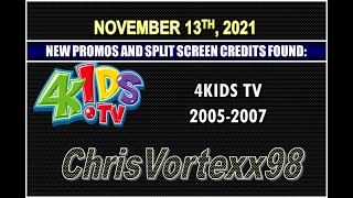 New Promos And Split Screen Credits Foundings 11-13-2021 4Kids Tv 2005-2007