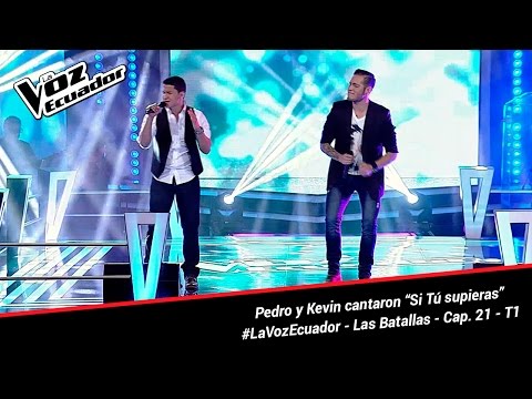 Pedro y Kevin cantaron “Si Tú supieras” - La Voz Ecuador - Batallas - Cap. 21 - T1