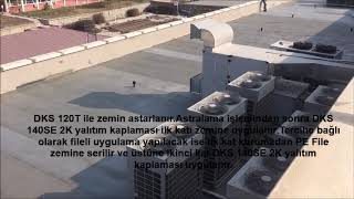 DKS 140 SE 2K - SÜPER ELASTİK SU YALITIM KAPLAMASI - SERAMİK ÜZERİ SU YALITIM UYGULAMASI