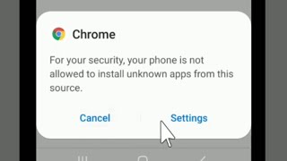 For Your Security Your Phone Is Not Allowed To Install Unknown Apps From This Source