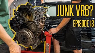 Sad News For Our Junk Yard Motor // 400HP VR6 Turbo Jetta MK2 Build Continues