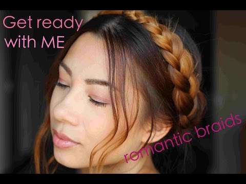 Get ready with me: Romantic braids! My very first Make up tutorial incl. #OOTD 

