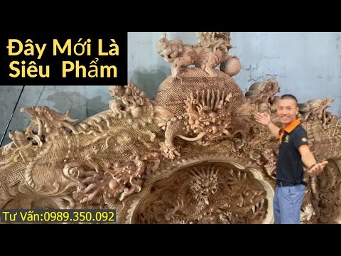 Xuất Sắc Với Bộ Rồng Đỉnh Gỗ Hương Đỏ Lào 10 Món Đục Bằng Tay Sắc Nét Từng Góc Cạnh (Thế Giới Đồ Gỗ)