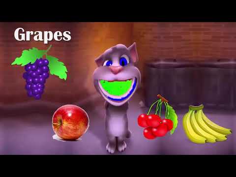 Learn Fruit Name With My Talking Tom Funny Game for Kids