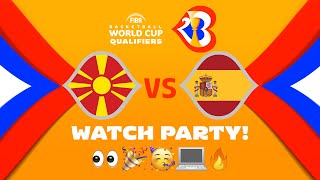North Macedonia v Spain - Watch Party | ⚡🏀 #FIBAWC Qualifiers | #WinForAll