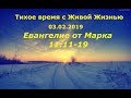 Тихое время с Живой Жизнью: от Марка 11:11–19 (02022019)