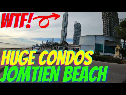 Pattaya JOMTIEN Beach 19/6/2021 HUGE CONDOS!!