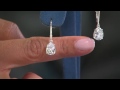 Diamonique Sterling 4.00 ct tw Pear Lever Back Earrings with Gabrielle Kerr