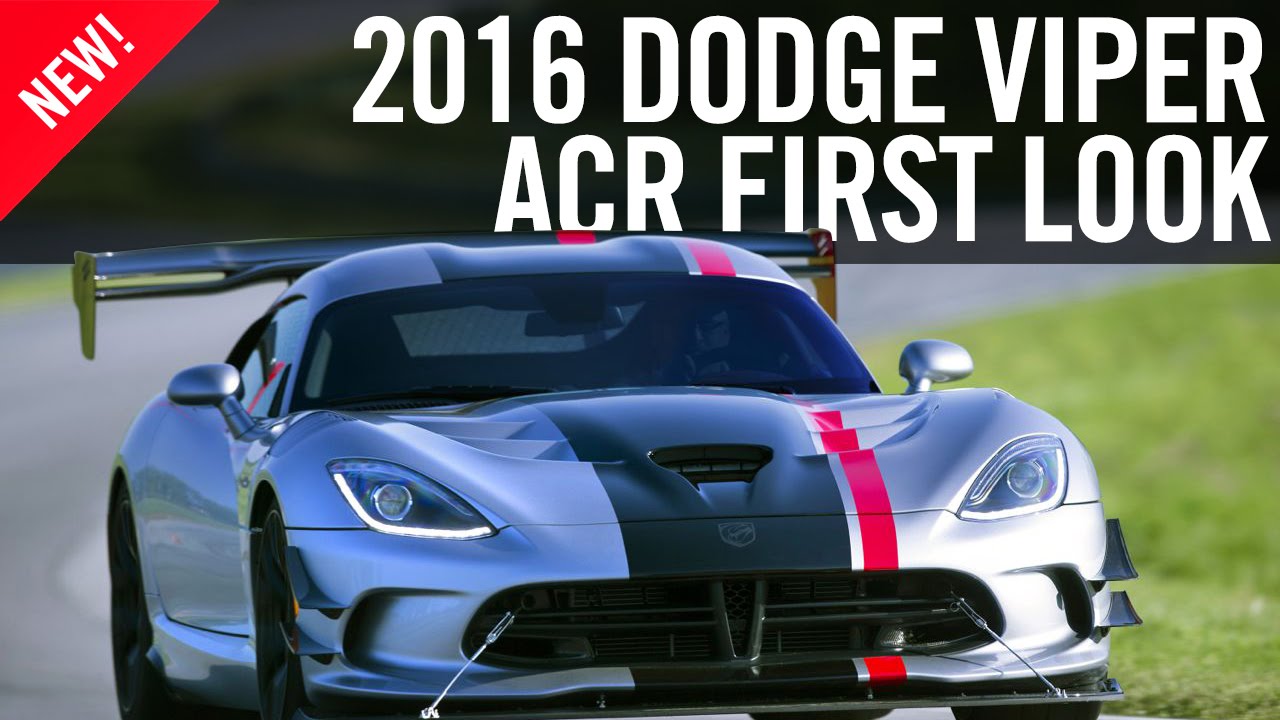 2016 Dodge Viper ACR First Look