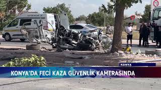 Konyada Feci̇ Kaza Güvenli̇k Kamerasinda