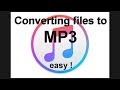 Converting iTunes music to mp3 files - EASY