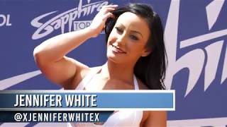 Jennifer White twerks for mimosas at the Sapphire Topless Pool & Dayclub at EDC 