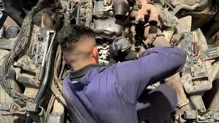 Scania R480 Piston Liner Removal
