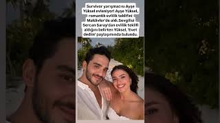 Survivor Yarışmacısı Ayşe Yüksel Evleniyor Ayşe Yüksel, Romantik Evlilik Teklifini Maldivlerde Ald
