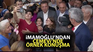 Ekrem İmamoğlundan Cemevinde Örnek Konuşma Herkes Üzerine Alınmalı