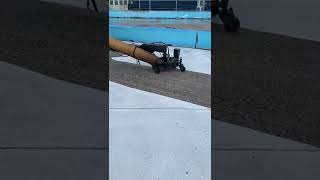 UHP water blasting on motorsport circuits