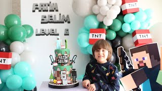 Fatih Selim’in sürpriz 6 yaş doğum günü kurulumu.Teyzesinden eve gelmek istemeye