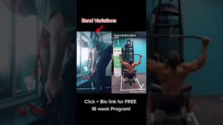 back exercises with no Weights . band Variations #shorts #backexercises #backworkout