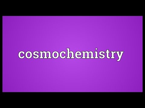 Header of cosmochemistry
