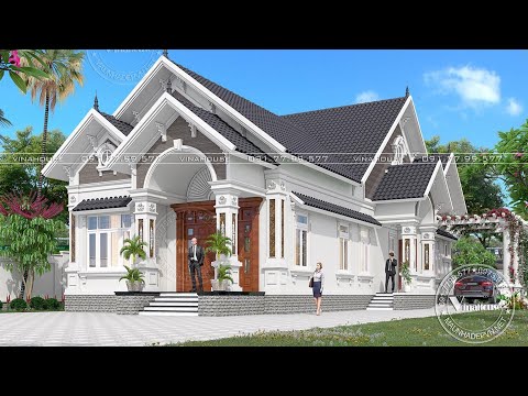 Mẫu nhà cấp 4 mái thái 3 phòng ngủ đẹp!