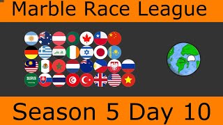 Marble Race League Season 5 Day 10 / Marble Race Lover