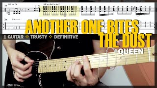 Another One Bites the Dust | Guitar Cover Tab | Solo Lesson | Funk Rhythm Riff |