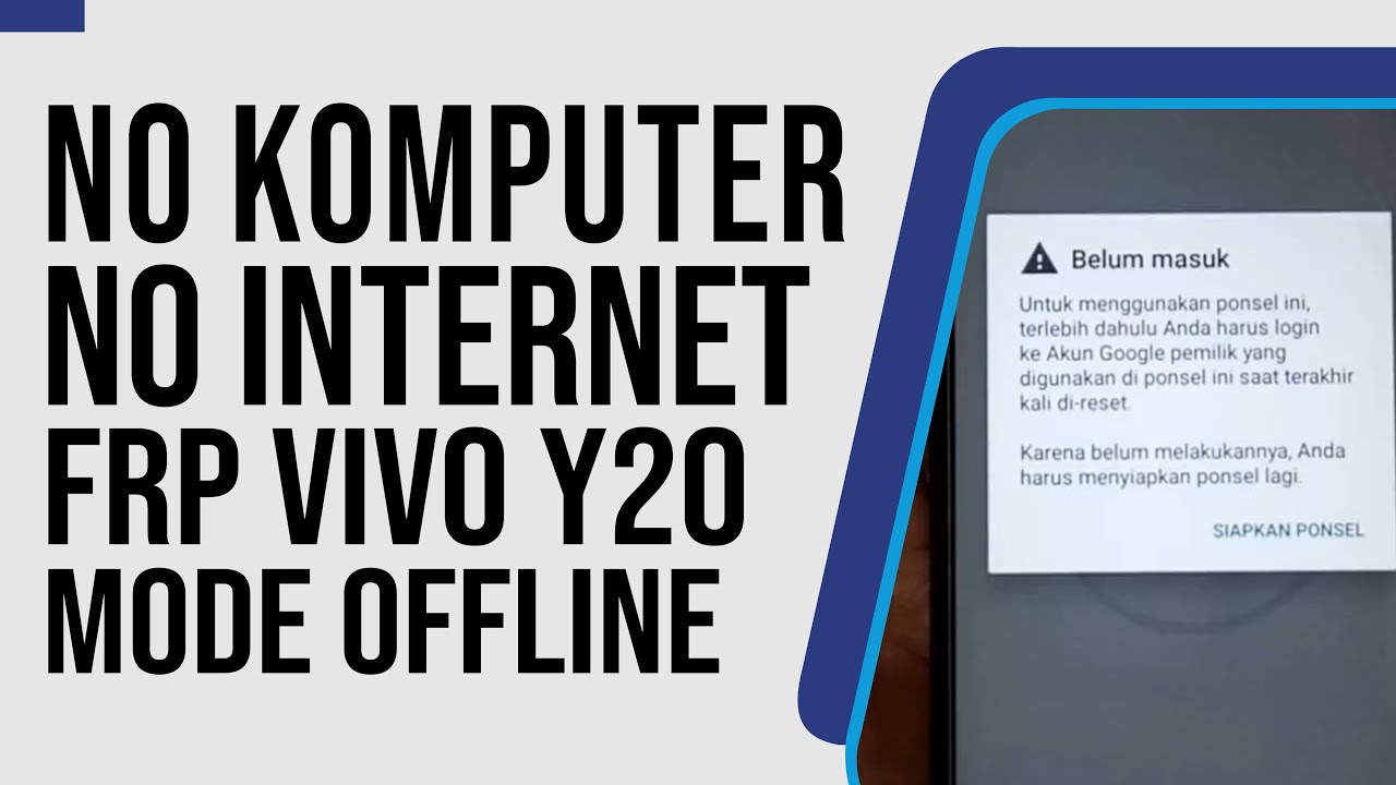 OFFLINE MODE Bypass FRP Vivo Y20 PD2034F Tanpa PC Tanpa OFFLINE MODE Bypass FRP Vivo Y20 PD2034F Tanpa PC Tanpa