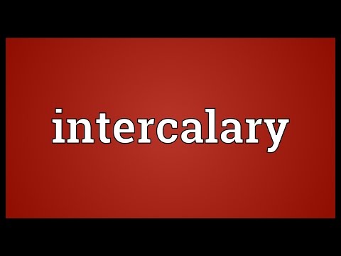Header of intercalary