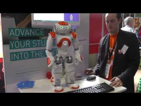 Nao interactive humanoid mini robot Robocup ( soccer ) Eindhoven Holland 2013