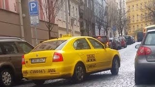 Taxi Prague in Czech Republic using turbo meter scam