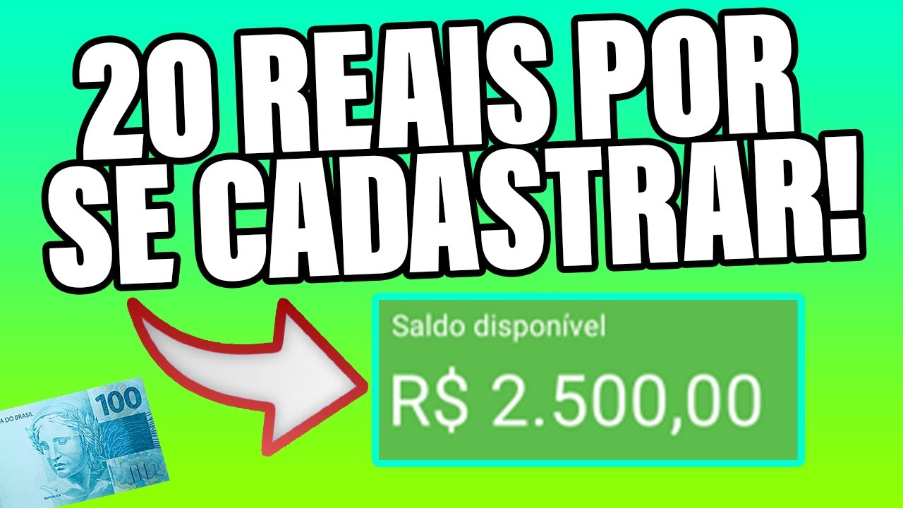 PAGANDO R$20 REAIS POR CADASTRO - GANHE DINHEIRO ONLINE AGORA!