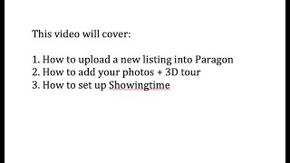 How to upload a listing to MLS