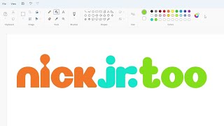 How To Draw The Nick Jr. Too Logo Using Ms Paint How To Draw On Your Computer