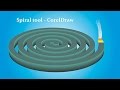 Using Spiral Tool & Extrude Tool - CorelDraw Tutorials