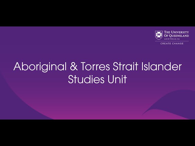 Watch Welcome to the UQ Aboriginal and Torres Strait Islander Studies Unit on YouTube.