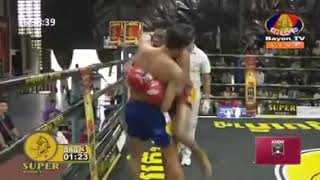 Lao Chettra vs Yod Phayak(Thai) | Bayon TV boxing 18-08-2018