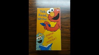 Sesame Street Beginnings Talk, Read, Writehablar, Leer, Escribir 2002 Vhs
