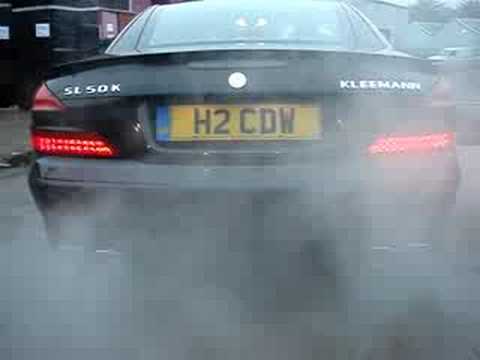Mercedes SL500 exhaust with
