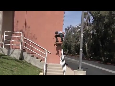 Huge Double Set Over Rail Bs KickFlip - Behind the Clips - Chris Joslin