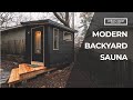The Modern Backyard Sauna // Cozy stress relief at home.