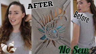 DIY Ammonite T-Shirt Cutting No Sew - Restyle Rescue Ep 1