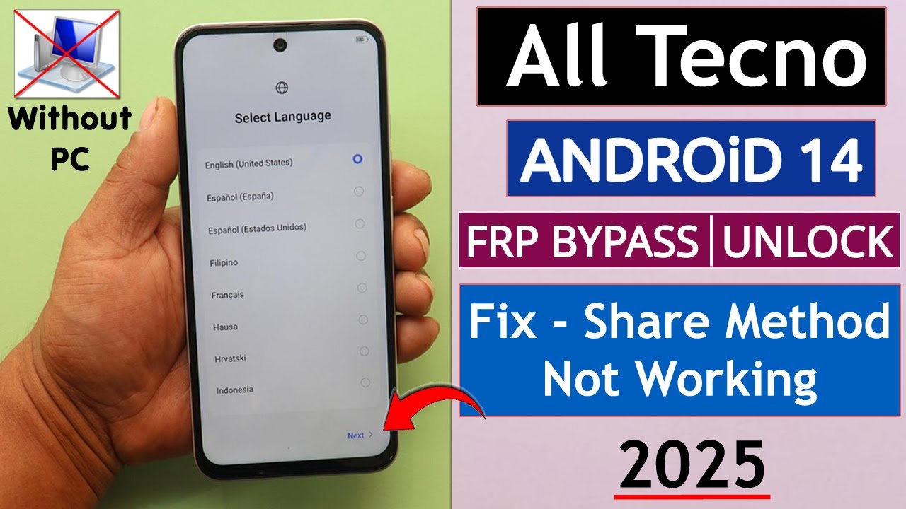 All Tecno Android 14 Frp Unlock/Bypass Without PC – Fix All Tecno Android 14 Frp Unlock/Bypass Without PC – Fix