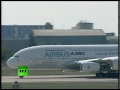 Video of Airbus A380 'suberjumbo' performing at MAKS airshow