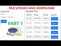 Part 1: Upload and Download file using PHP and MYSQL