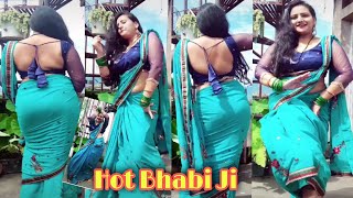Hot Bhabi Ji Saree Lover Tik Tok Reels Instagram Insta Reels Trending Saree Fashion Navel Show