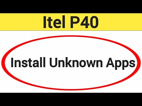 How to install unknown apps, install APK, Itel p40 me How to install unknown apps, install APK, Itel p40 me