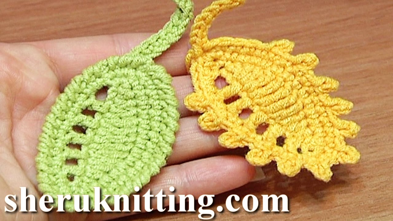Crochet Leaf Rain Drops Tutorial 27 Reverse Single Crochet ...