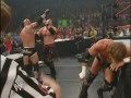 Goldberg vs Triple H vs Kane 2003  HighLights