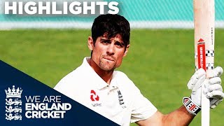 Cook Hits Emotional Century In Final Ever Innings | England v India 5th Test Day 4 2018 - Highlights
